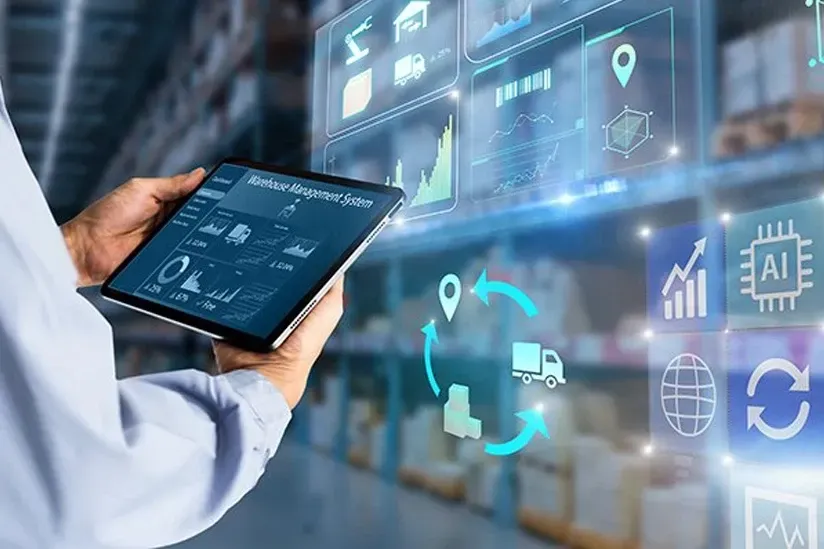 Person holding a tablet